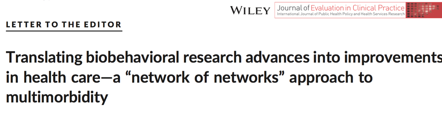 Zum Artikel "Neue Publikation: Translating biobehavioral research advances into improvements in health care—a “network of networks” approach to multimorbidity"